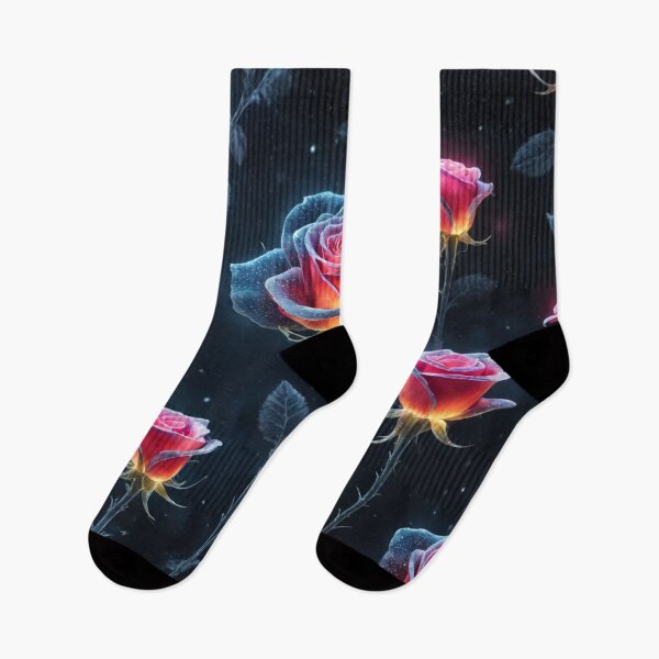 Item preview, space Rose flower, shine glow,  designed and sold by aipaint.