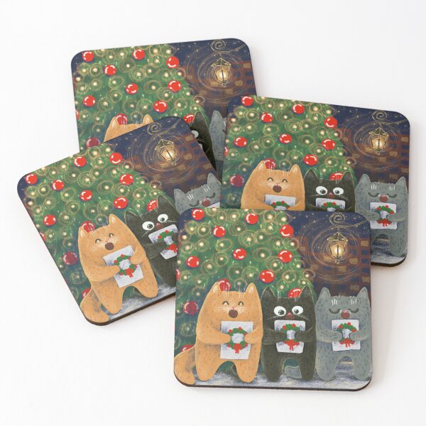 Item preview, Cat Caroling designed and sold by Julia Sol.