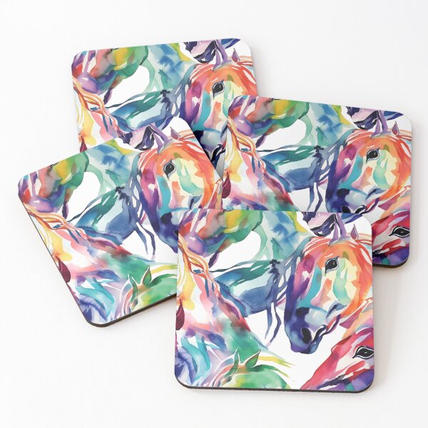 Item preview, Patrón De Caballo Abstracto Acuarelado designed and sold by LynZorHome.