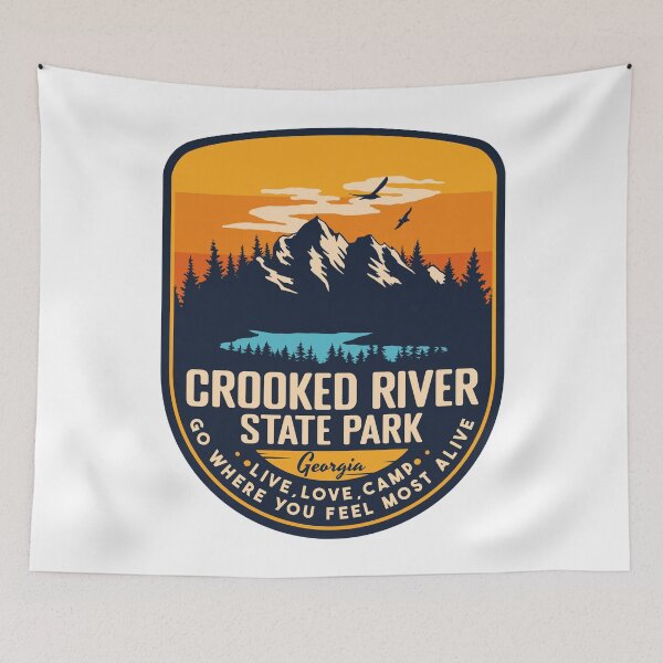 Item preview, Crooked River State Park Georgia GA Badge Forest and Wilderness  designed and sold by mountainfad.