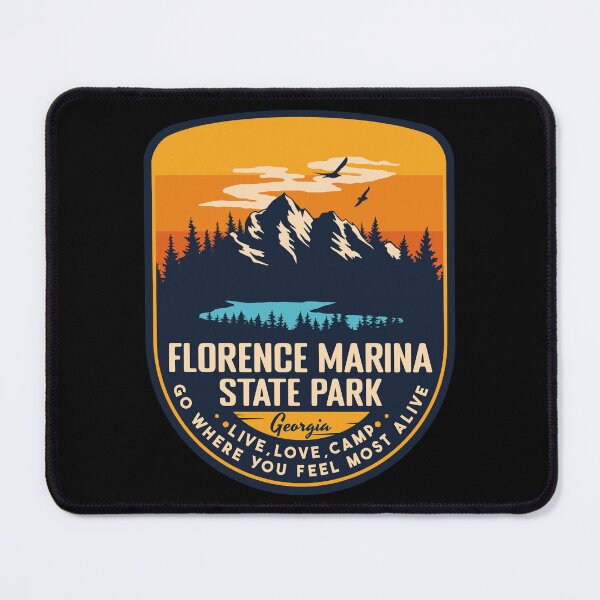 Item preview, Florence Marina State Park Georgia GA Badge Forest and Wilderness  designed and sold by mountainfad.