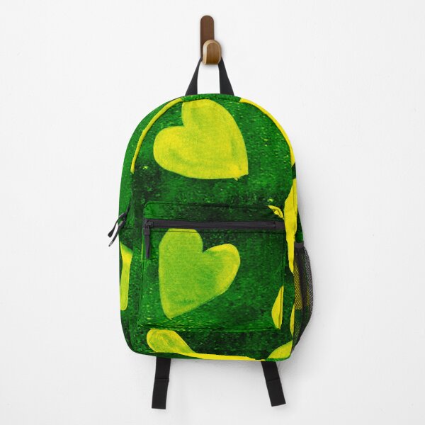 Item preview, Hearts Grunge Pattern Green Yellow designed and sold by PritchBlack.