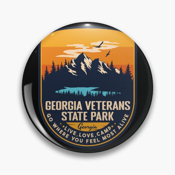 Item preview, Georgia Veterans State Park Georgia GA Badge Forest and Wilderness  designed and sold by mountainfad.
