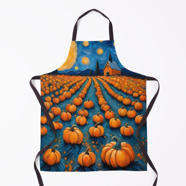 Item preview, Pumpkin Field in Van Gogh style designed and sold by MadamEnne.