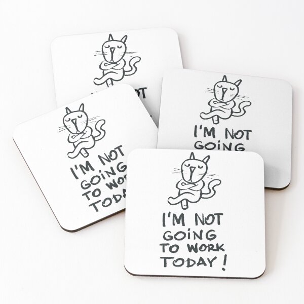 Item preview, Lazy cat - not going to work designed and sold by motylanoga.