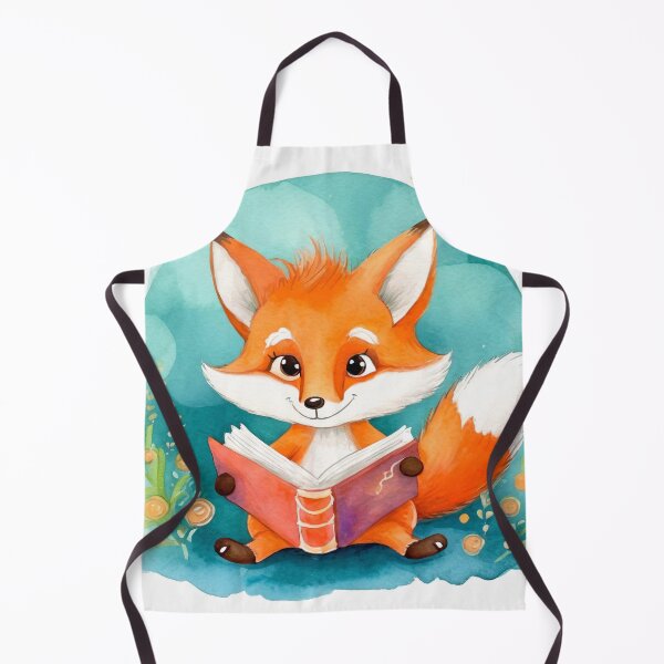 Item preview, Cute little fox reading a book designed and sold by fotofeast.