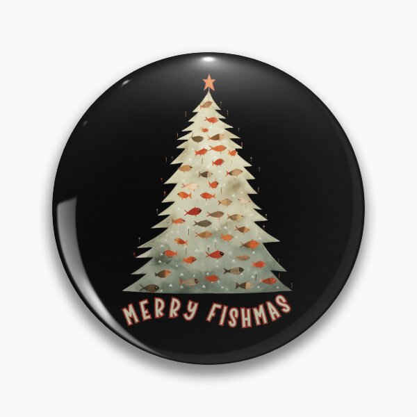 Item preview, Merry Fishmas Christmas Tree, Fish Funny Fishing designed and sold by DiamondPixel.