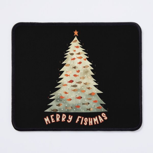 Item preview, Merry Fishmas Christmas Tree, Fish Funny Fishing designed and sold by DiamondPixel.