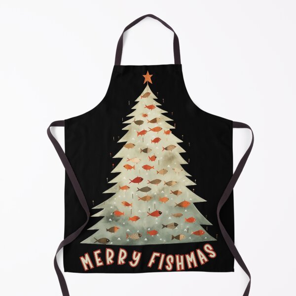 Item preview, Merry Fishmas Christmas Tree, Fish Funny Fishing designed and sold by DiamondPixel.