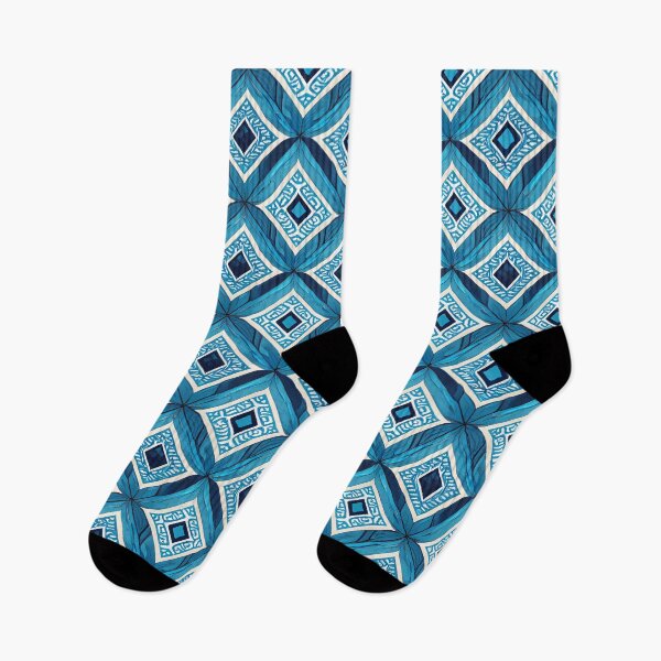 Item preview, Blue symmetrical boho patterns 93143 b xl designed and sold by pASob-dESIGN.