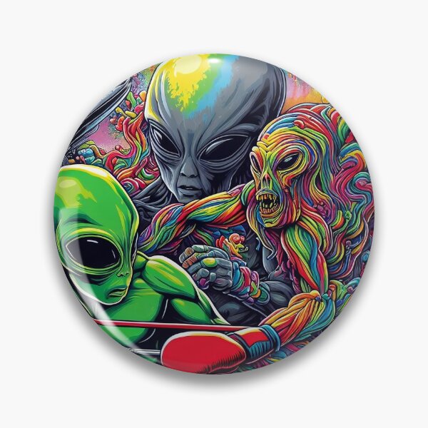 Item preview, Aliens Engaged in a Boxing Match designed and sold by OneMeArt.