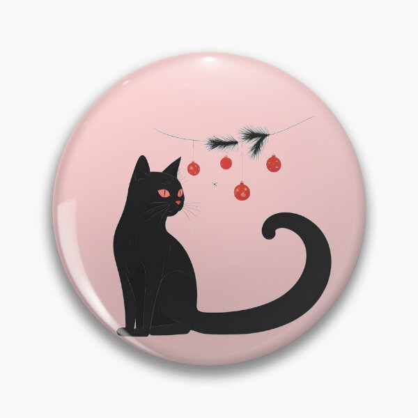 Item preview, Xmas Theme black cat christmas designed and sold by Catophile.