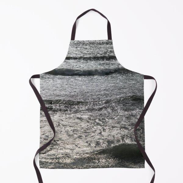 Item preview, Silver Sea - Ice Cold Breaking Waves with Goldeneye Duck Flock designed and sold by Georgia Mizuleva.