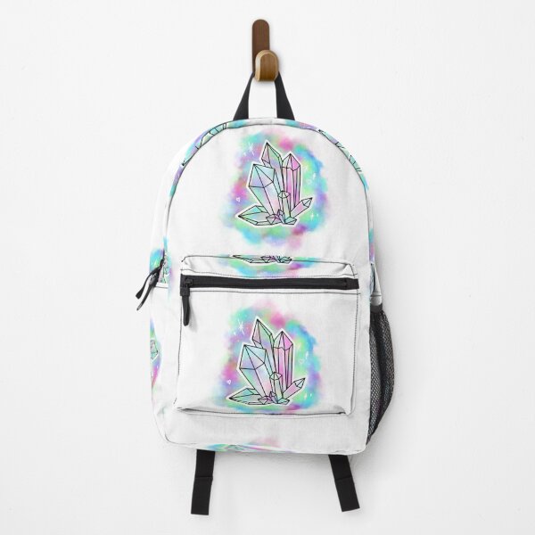 Item preview, Rainbow crystals, galaxy nebula illustration designed and sold by Becky Tuffin.
