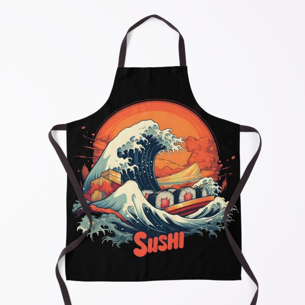 Item preview, The Great Wave Sushi Splash designed and sold by LukeAiWalker.