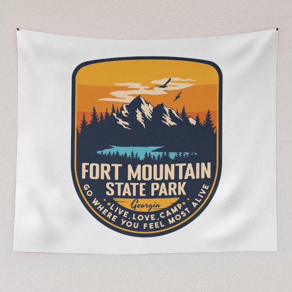 Item preview, Fort Mountain State Park Georgia GA Badge Forest and Wilderness  designed and sold by mountainfad.