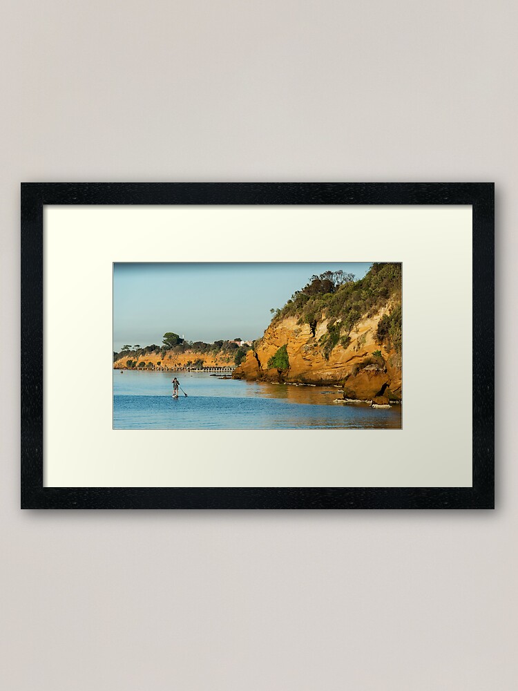 Alternate view of Beaumaris Cliffs Framed Art Print