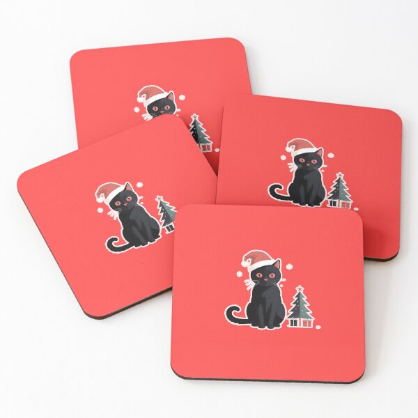 Item preview, Xmas black cat christmas designed and sold by Catophile.