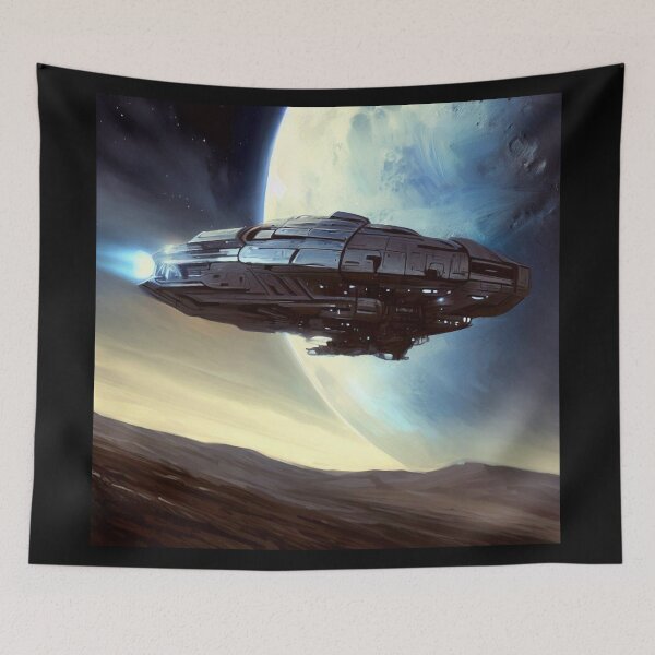 Item preview, SF Orbiting Spaceship 2 designed and sold by CrankyOldDude.