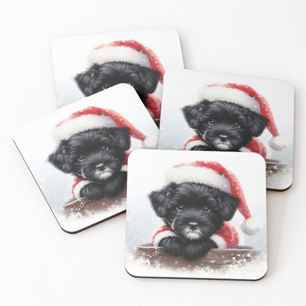Item preview, Cute dog in Santa outfit designed and sold by KateBlakeO.