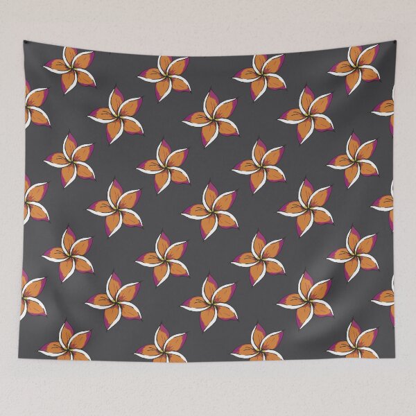 Item preview, patrón de flor de plumeria designed and sold by lotsofheart.