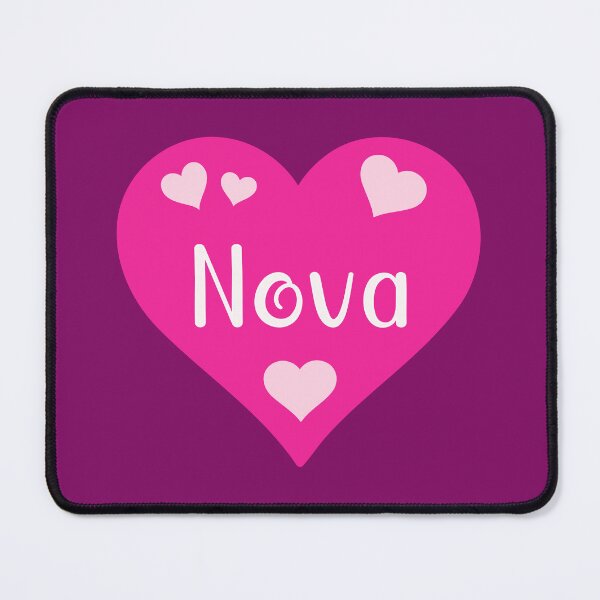 Item preview, Nova Name Pink Heart  designed and sold by Jeallan Designs.