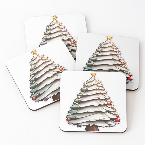 Item preview, Flocked Christmas Tree Sticker designed and sold by Rian Achi.