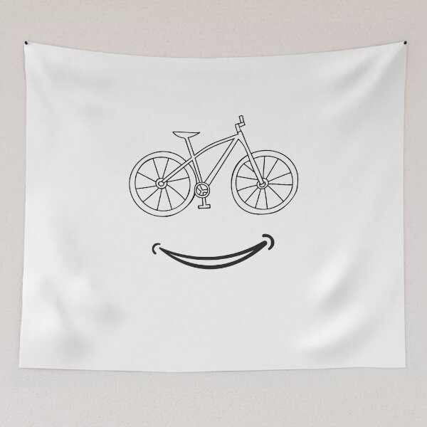 Item preview, smiling bicycle designed and sold by FLOWER--ART.