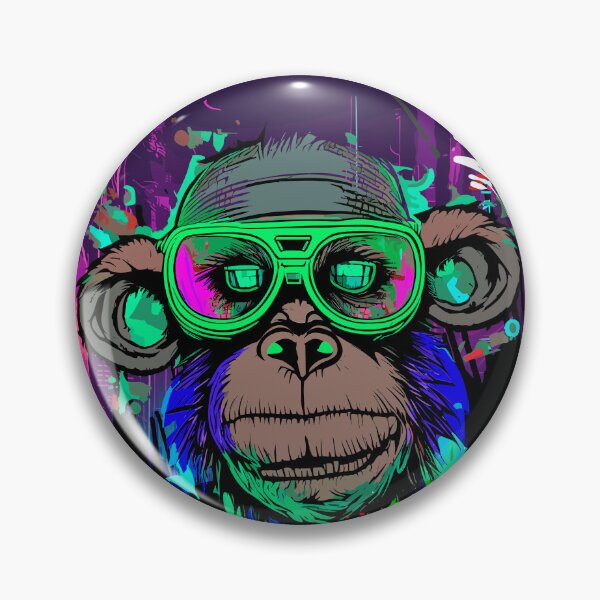 Item preview, Cyberpunk Monkey Graffiti IV designed and sold by blackink-design.