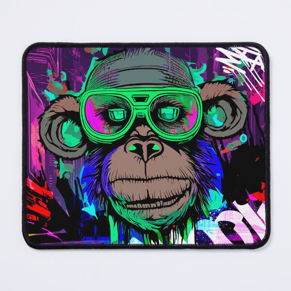 Item preview, Cyberpunk Monkey Graffiti IV designed and sold by blackink-design.