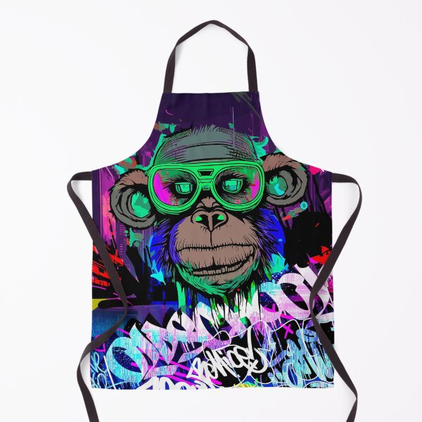 Item preview, Cyberpunk Monkey Graffiti IV designed and sold by blackink-design.