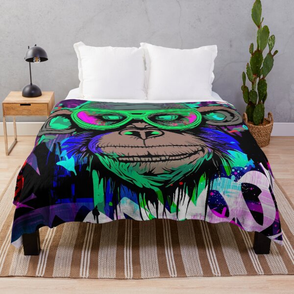 Item preview, Cyberpunk Monkey Graffiti IV designed and sold by blackink-design.