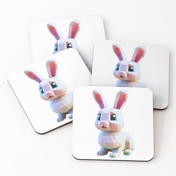 Item preview, shy cute rabbit designed and sold by FICICI.