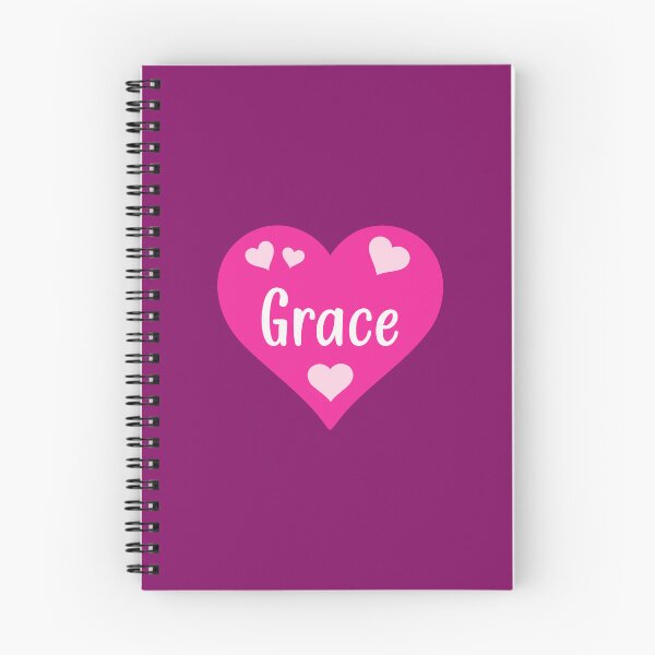 Item preview, Grace Name Pink Heart  designed and sold by Jeallan Designs.