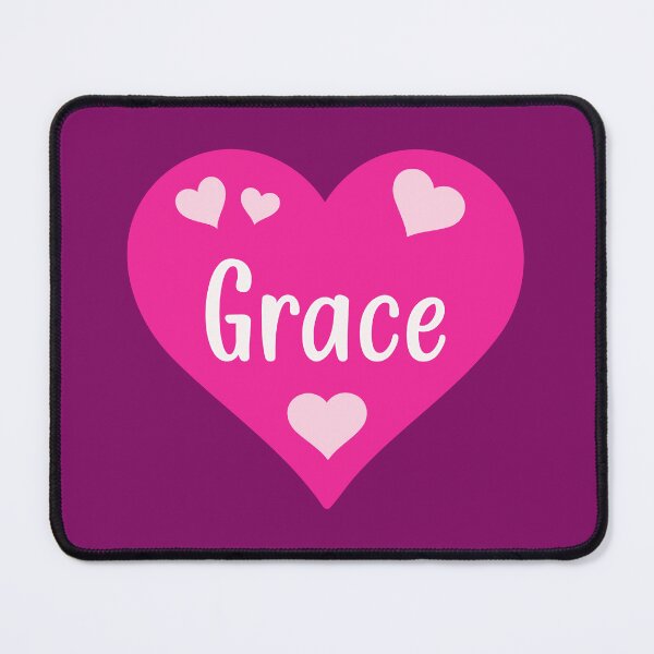 Item preview, Grace Name Pink Heart designed and sold by Jeallan Designs.