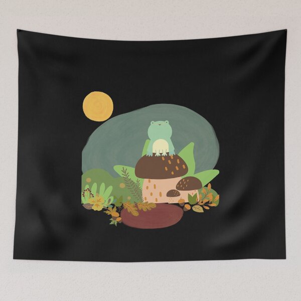 Item preview, Frog on a Mushroom, Frog in a Fog designed and sold by Dog Terrier Lovers.