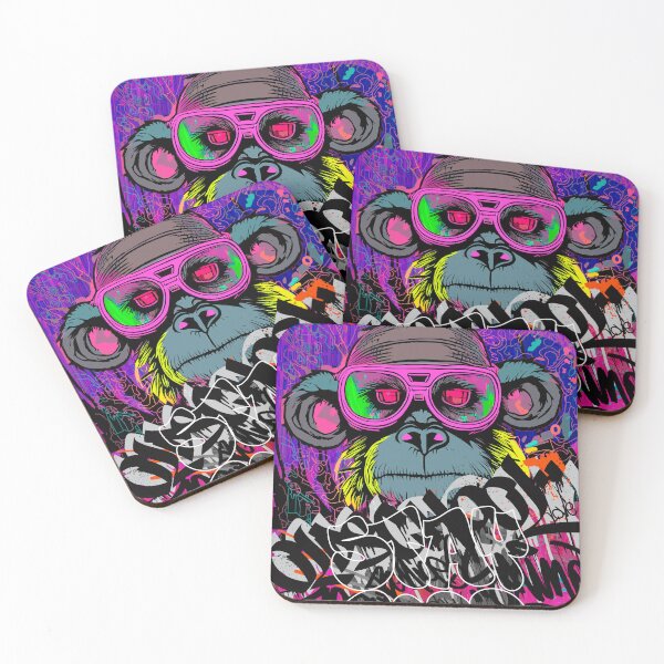 Item preview, Cyberpunk Monkey Graffiti II designed and sold by blackink-design.