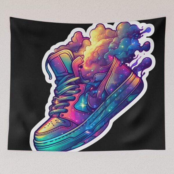 Item preview, Nebular ethereal futuristic sneaker designed and sold by AI-Only Creations.