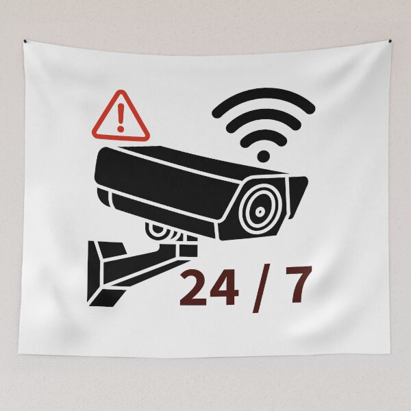 Item preview, 24 7 wifi video security camera surveillance  designed and sold by DesignsMjB.