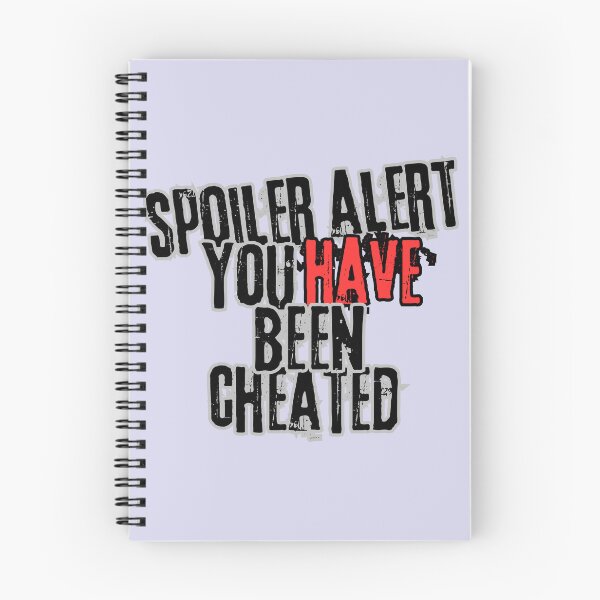 Item preview, Spoiler alert - you HAVE been cheated designed and sold by TalkingHerds.