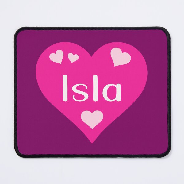 Item preview, Isla Name Pink Heart designed and sold by Jeallan Designs.