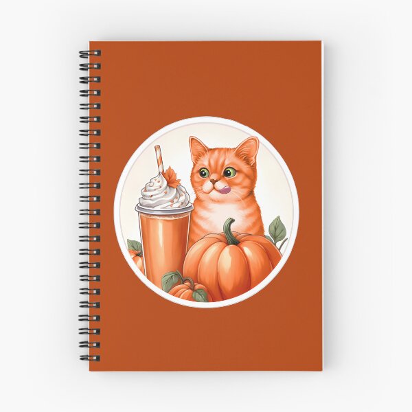 Item preview, A ginger cat with a pumpkin spice latte with whipped cream and a pumpkin designed and sold by shirtsmugslife.