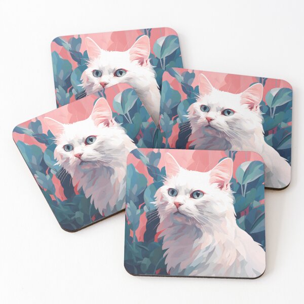 Item preview, Ragdoll Cat in Pink Jungle designed and sold by DreamyDaisy.