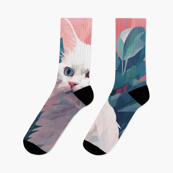 Item preview, Ragdoll Cat in Pink Jungle designed and sold by DreamyDaisy.