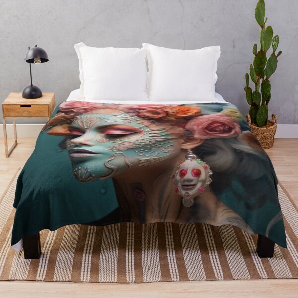 Item preview, Frida Kahlo inspiró el retrato de la moda del cráneo del azúcar rosa delicado designed and sold by AgathaZolastore.