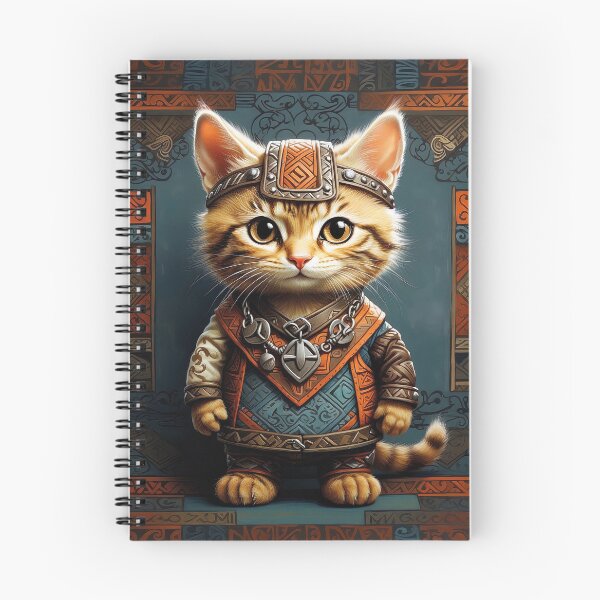 Item preview, Ornate Viking Cat Myth - Art of the North designed and sold by AntiqueArtworks.