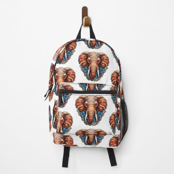 Item preview, Stained Glass Art Gift Elephant Watercolour Clothing and Decor Collection designed and sold by Sitred123.