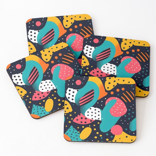 Item preview, Colorful Pattern of Abstract Shapes designed and sold by Bomba Visual.