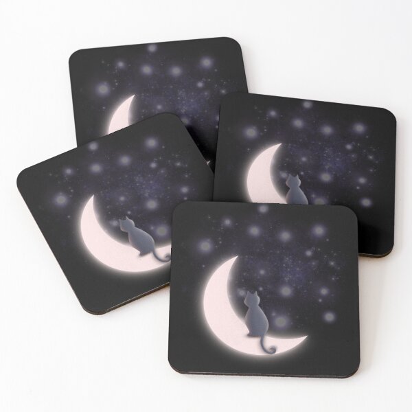 Item preview, Cat On the Moon designed and sold by MusesWhispers.