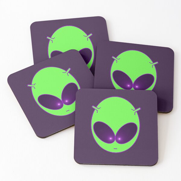 Item preview, Green alien with glowing eyes designed and sold by OSKARPIC.